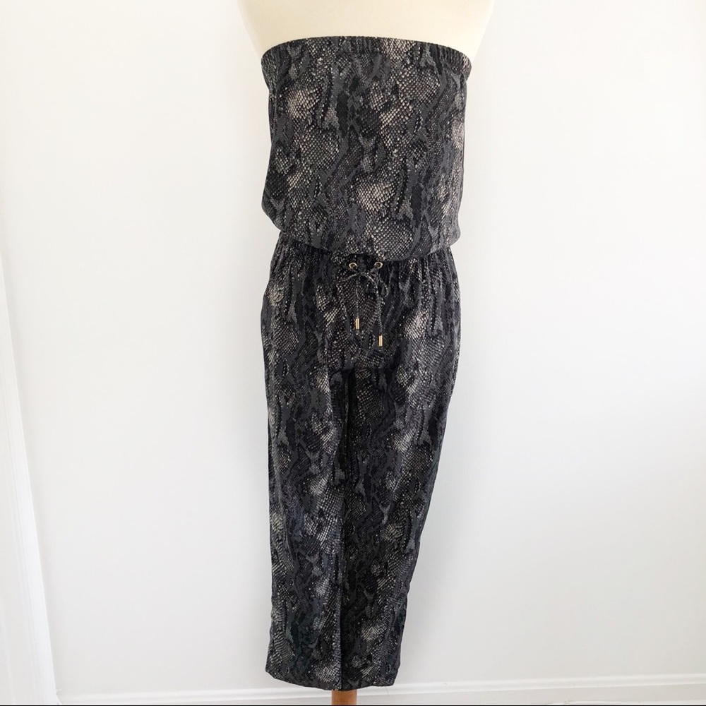 EXPRESS SNAKESKIN TUBE ROMPER - Picture 1 of 6